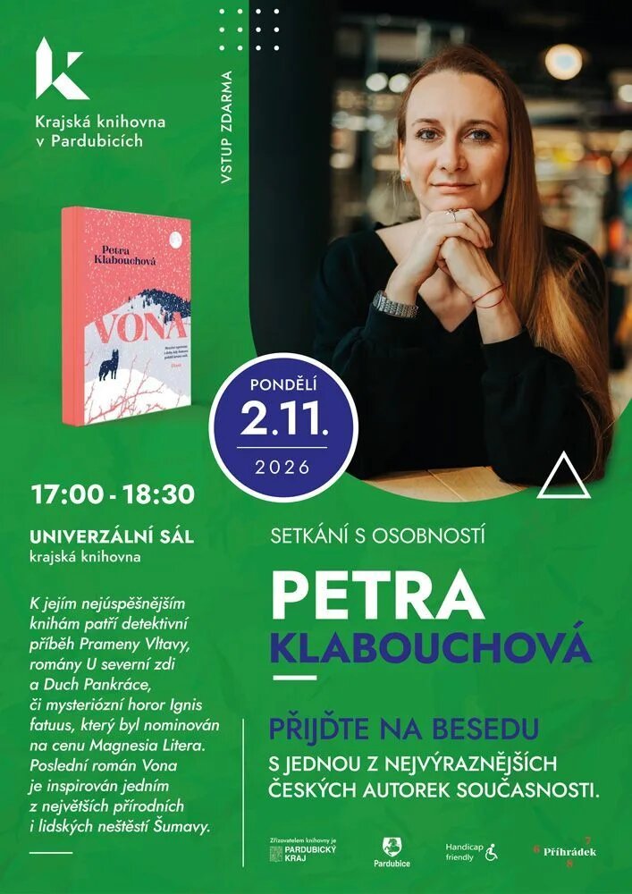 Setkání s osobností: Petra Klabouchová – divadlo, Hudba a Kino, Pardubice – fotka 2