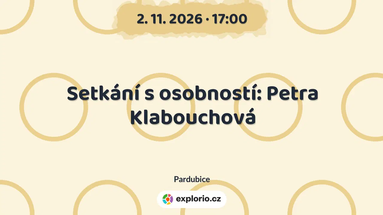 Setkání s osobností: Petra Klabouchová – divadlo, Hudba a Kino, Pardubice
