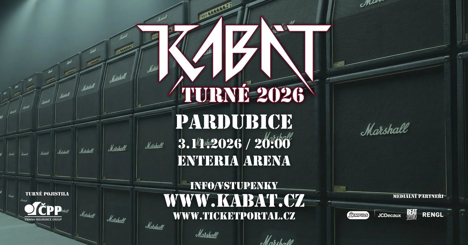 Kabát Turné 2026 – divadlo, Hudba a Kino, Pardubice – fotka 2