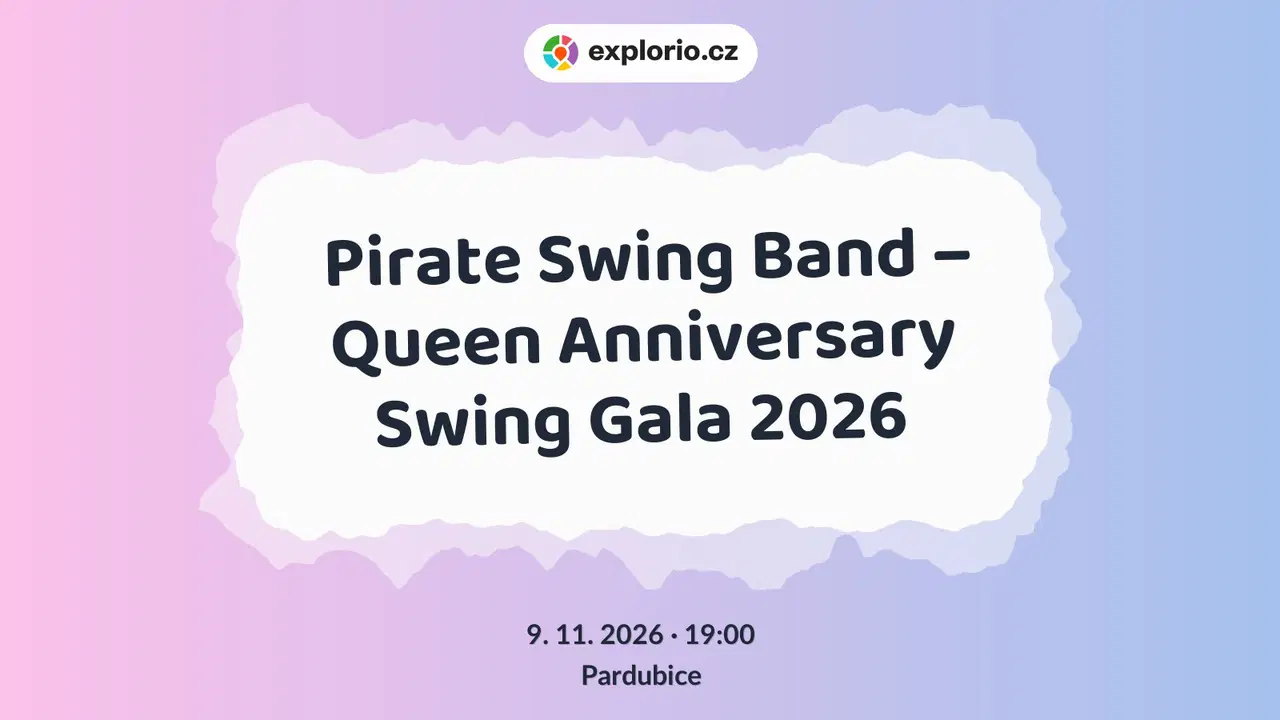 Pirate Swing Band – Queen Anniversary Swing Gala 2026 – divadlo, Hudba a Kino, Pardubice