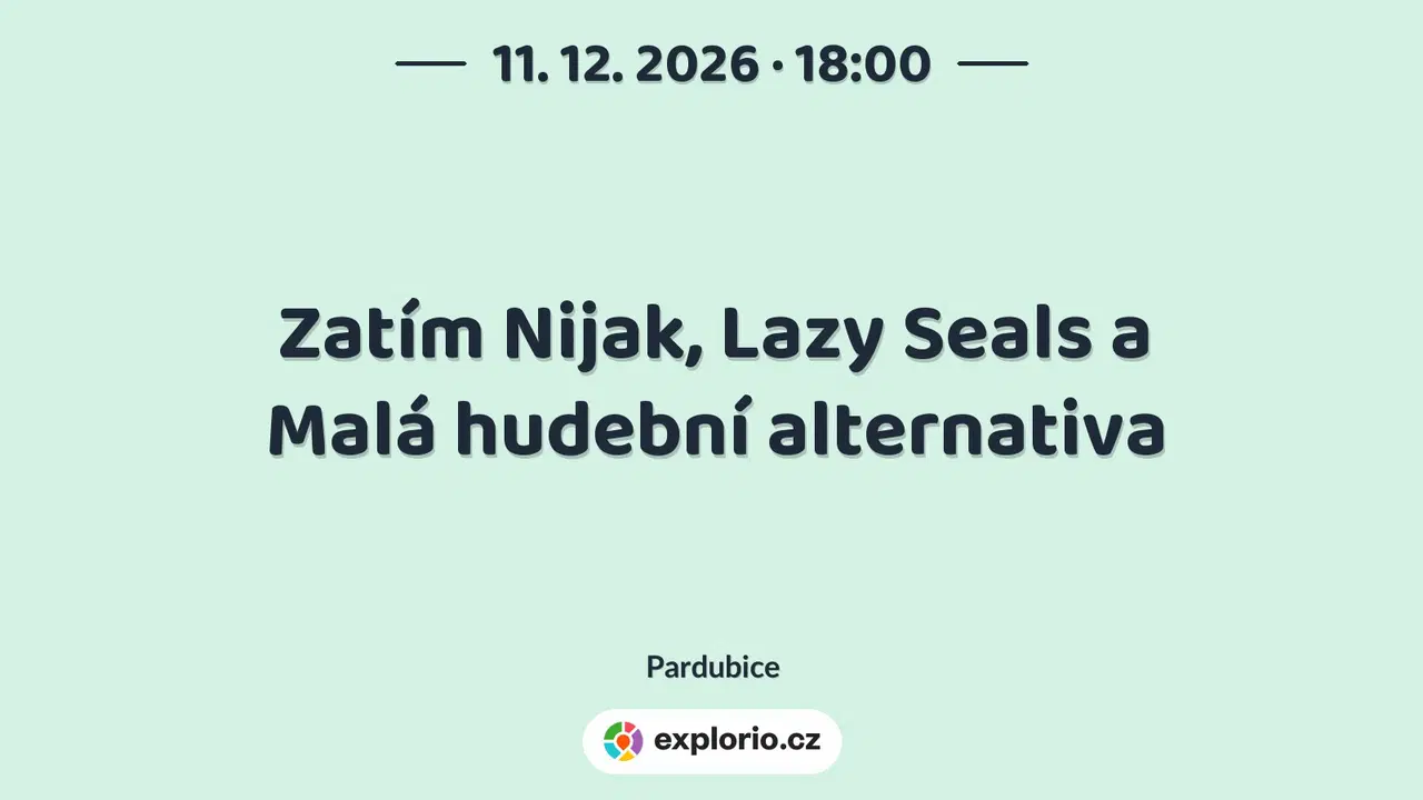 Zatím Nijak, Lazy Seals a Malá hudební alternativa – divadlo, Hudba a Kino, Pardubice