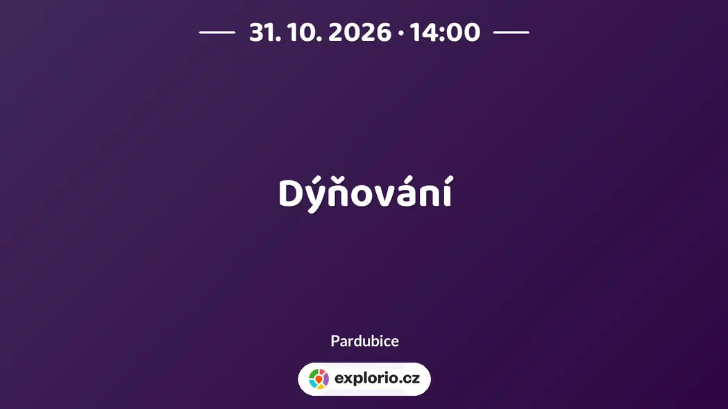 Dýňování – tvořivé dílny a Workshopy, Pardubice