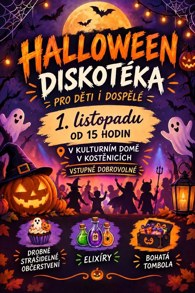 Halloween diskotéka pro děti i dospělé – divadlo, Hudba a Kino, Pardubice – fotka 2