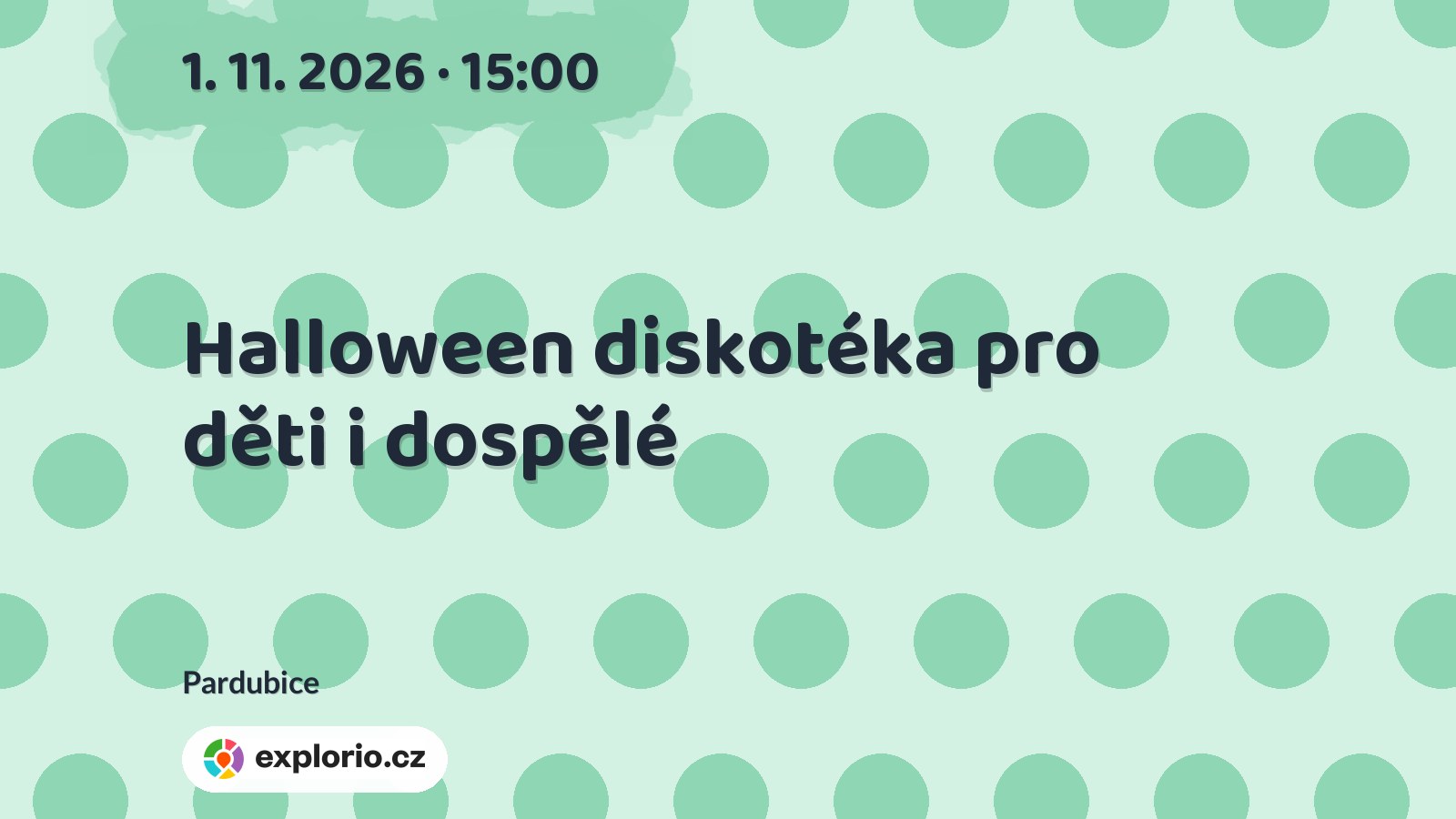 Halloween diskotéka pro děti i dospělé – divadlo, Hudba a Kino, Pardubice