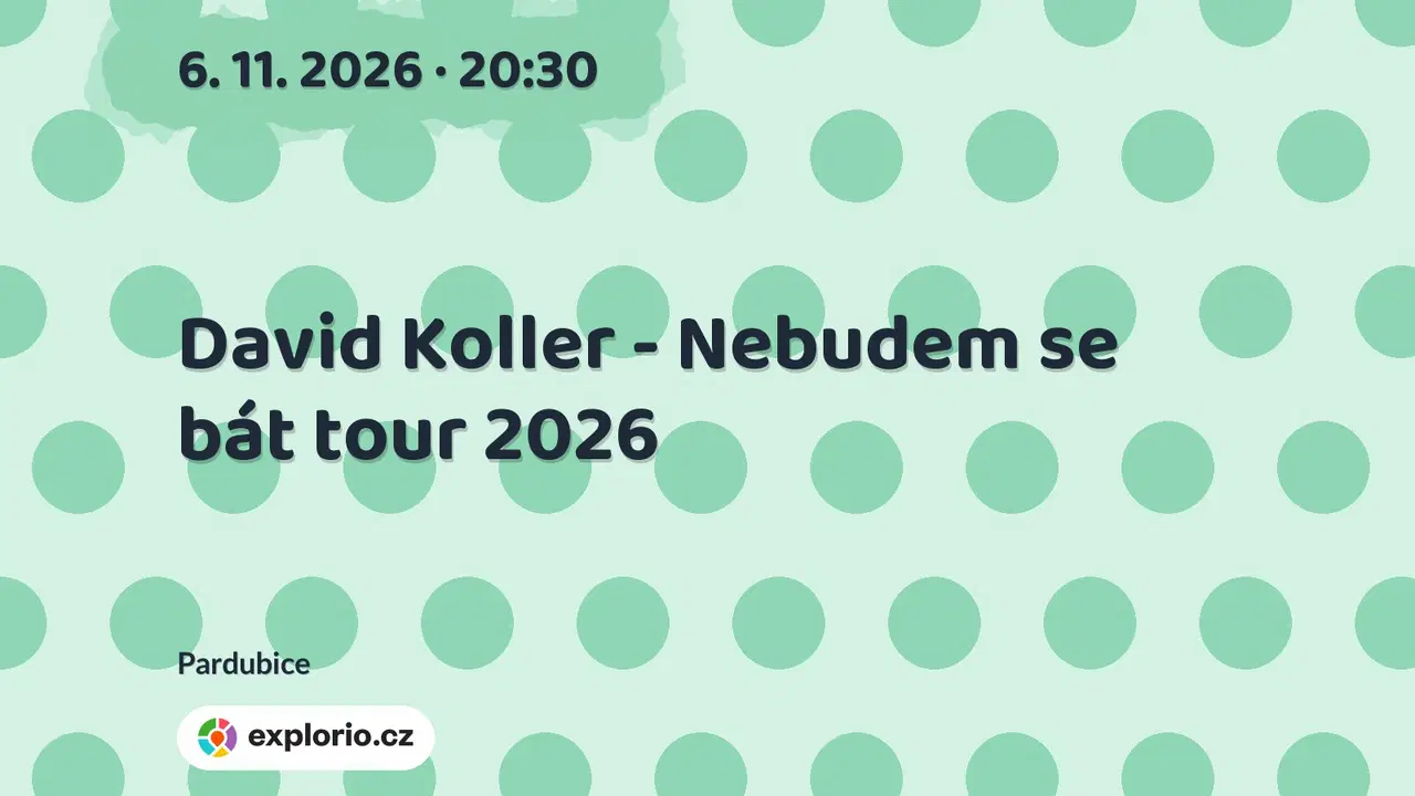 David Koller - Nebudem se bát tour 2026 – divadlo, Hudba a Kino, Pardubice