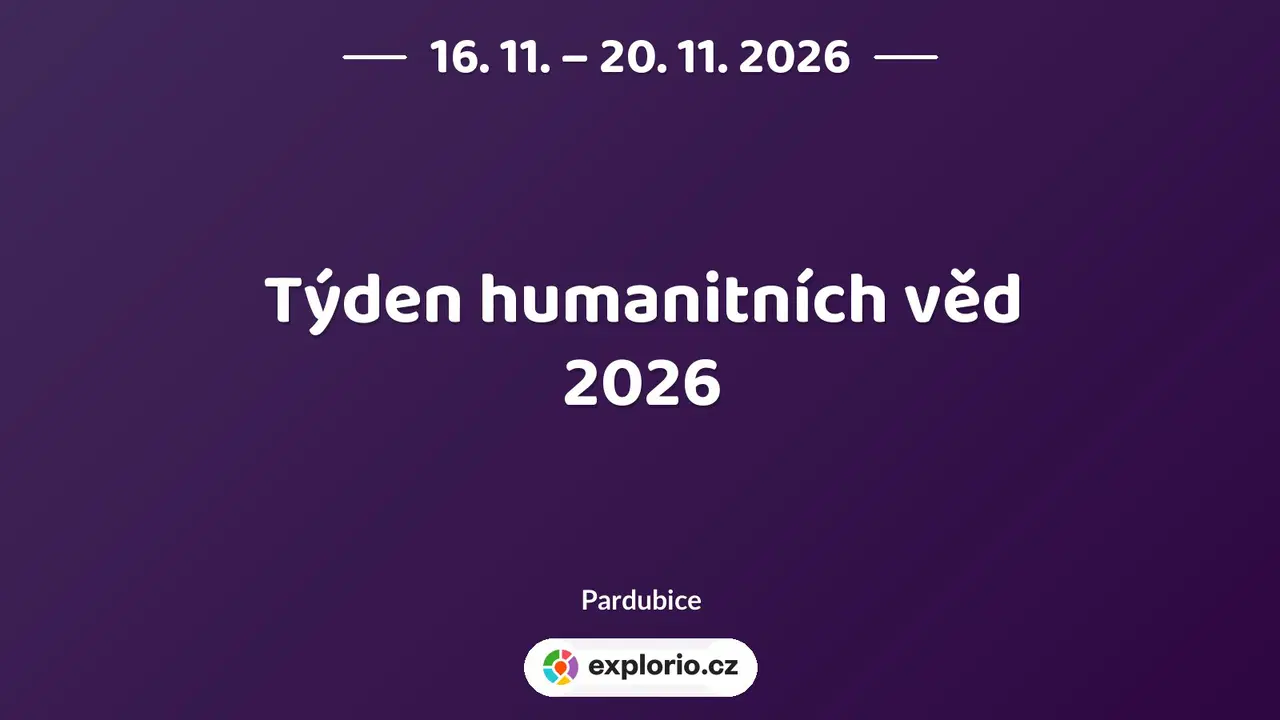 Týden humanitních věd 2026 – divadlo, Hudba a Kino, Pardubice