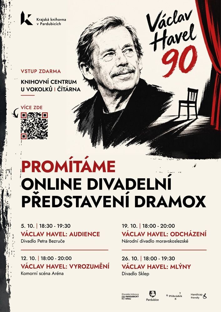 Promítáme: Online divadelní představení Václav Havel - Mlýny – divadlo, Hudba a Kino, Pardubice – fotka 2