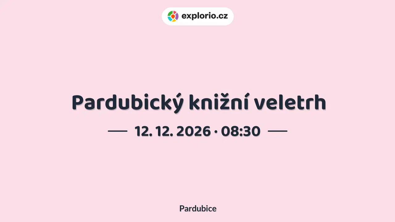 Pardubický knižní veletrh – prohlídky a Muzea, Pardubice