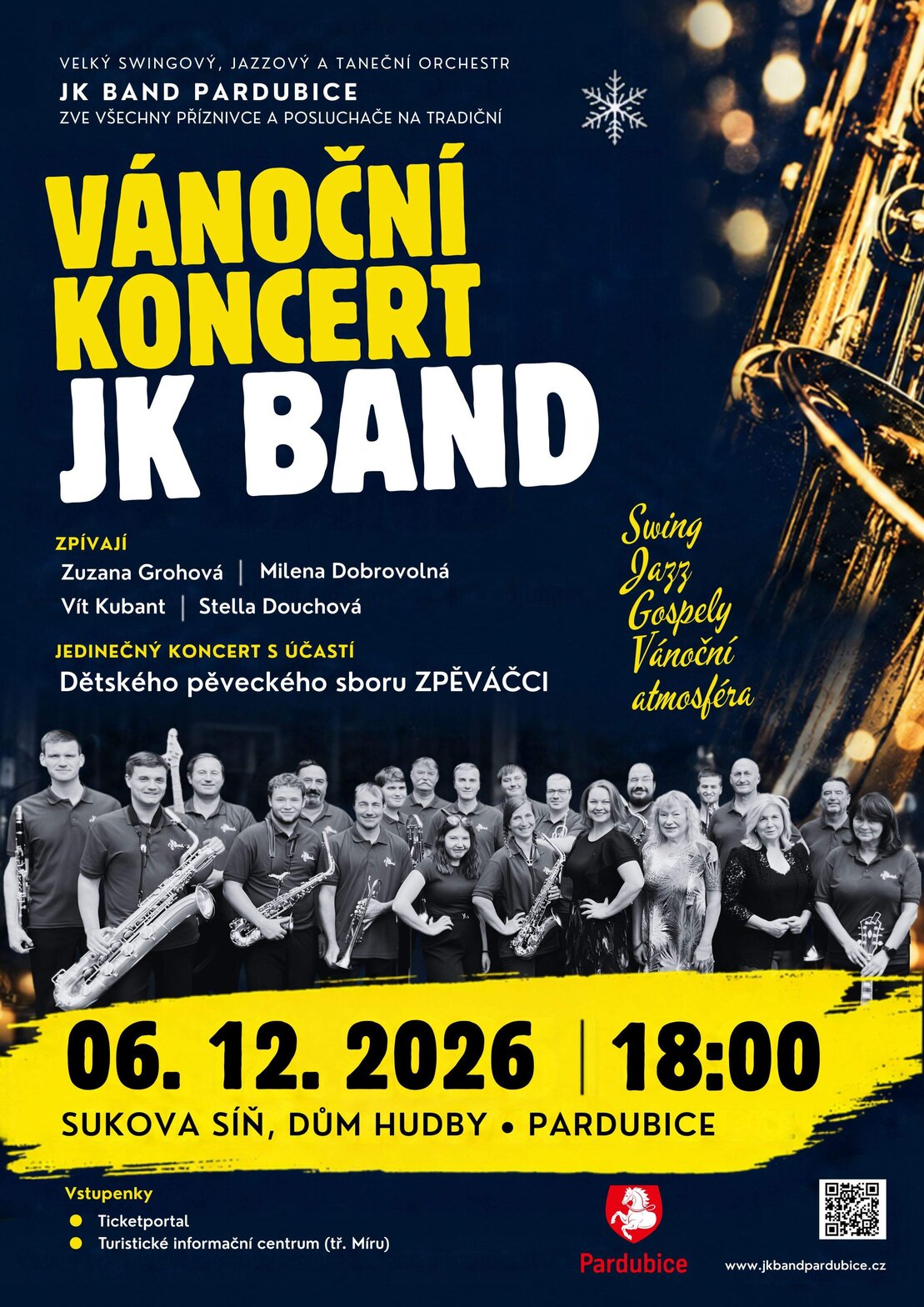Vánoční koncert JK Bandu – divadlo, Hudba a Kino, Pardubice – fotka 2