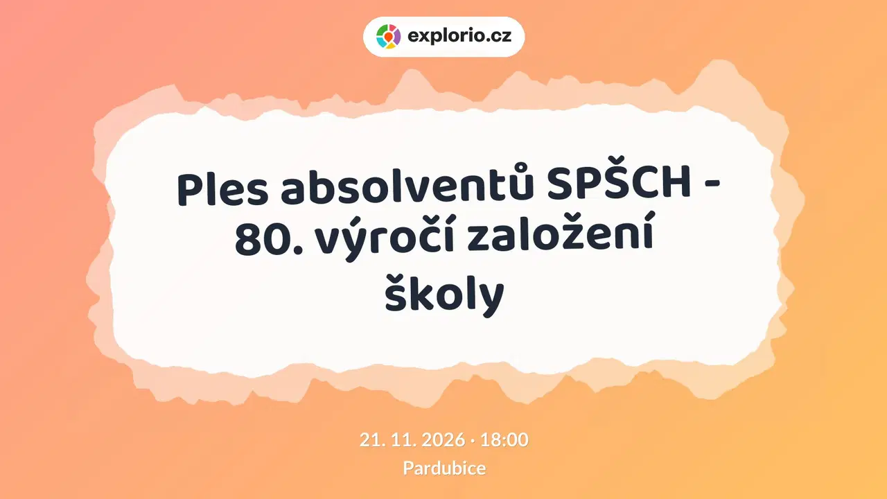 Ples absolventů SPŠCH - 80. výročí založení školy – divadlo, Hudba a Kino, Pardubice