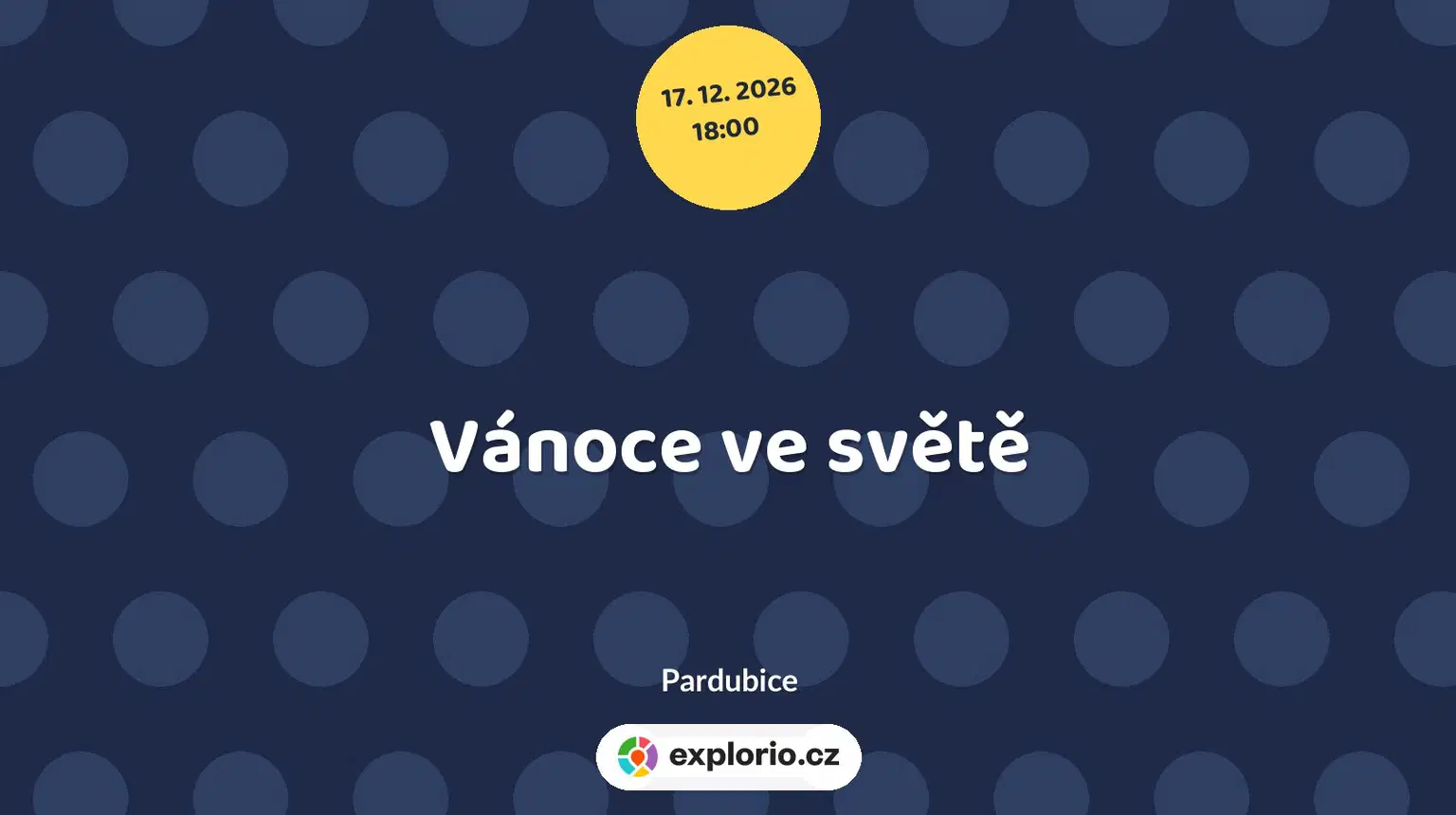 Vánoce ve světě – prohlídky a Muzea, Pardubice