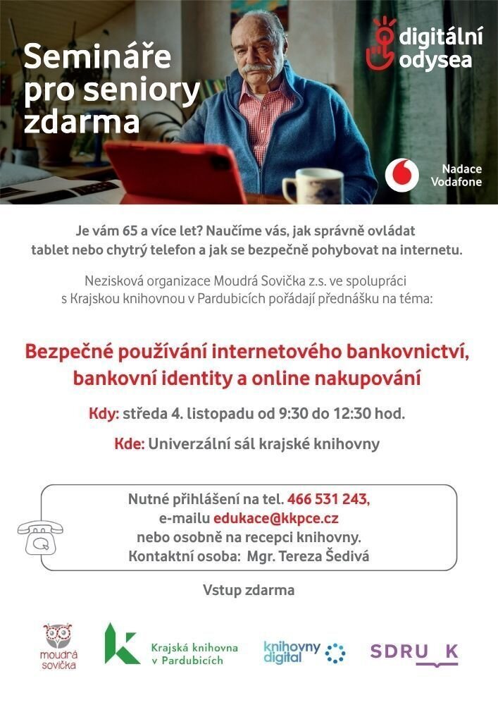 Bezpečné používání internetového bankovnictví, bankovní identity a online nakupování – tvořivé dílny a Workshopy, Pardubice – fotka 2