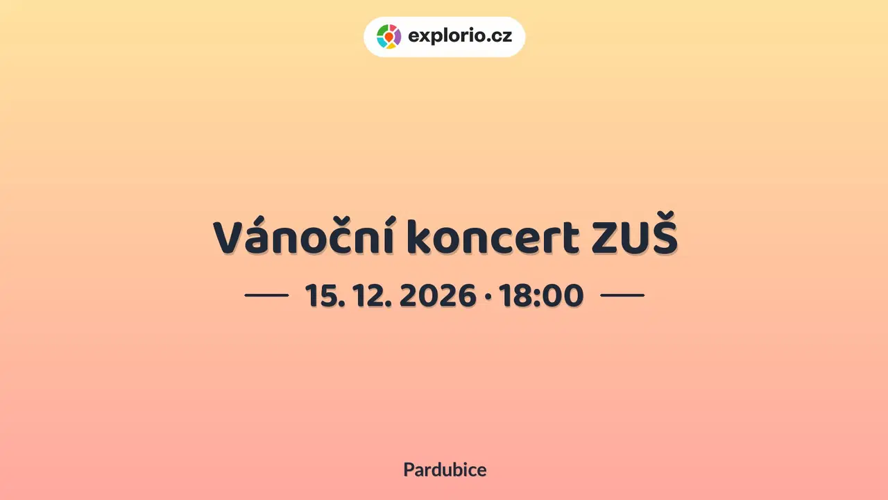 Vánoční koncert ZUŠ – divadlo, Hudba a Kino, Pardubice