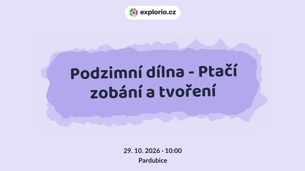 Podzimní dílna - Ptačí zobání a tvoření – tvořivé dílny a Workshopy, Pardubice