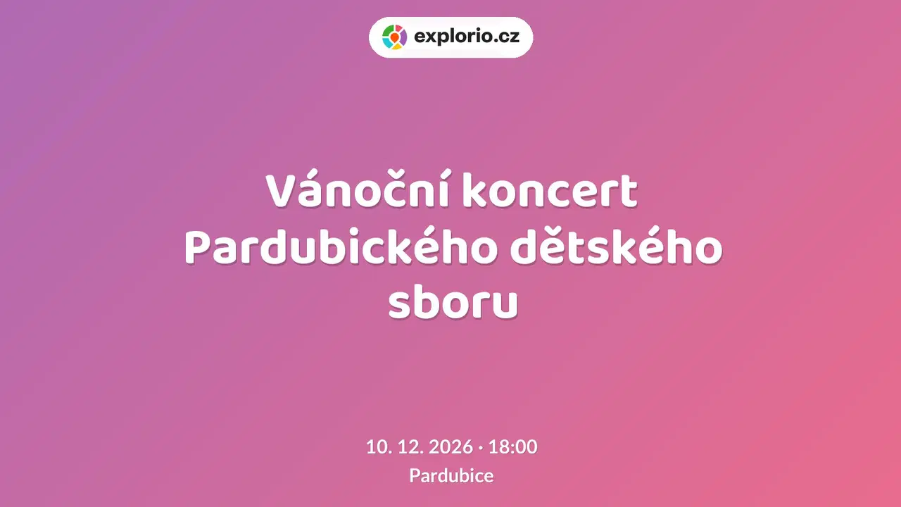 Vánoční koncert Pardubického dětského sboru – divadlo, Hudba a Kino, Pardubice