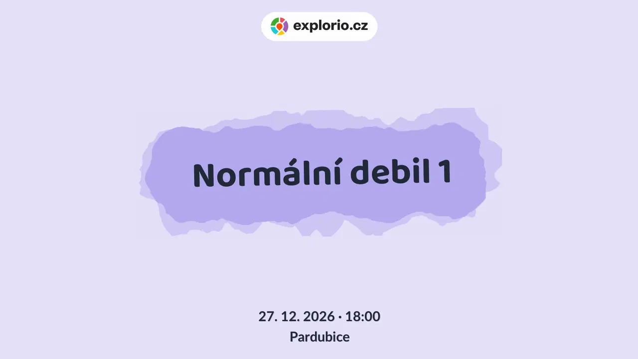 Normální debil 1 – divadlo, Hudba a Kino, Pardubice