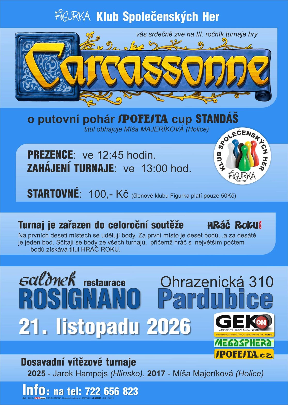 III. ročník turnaje ve hře Carcassonne – sport a Pohyb, Pardubice – fotka 2