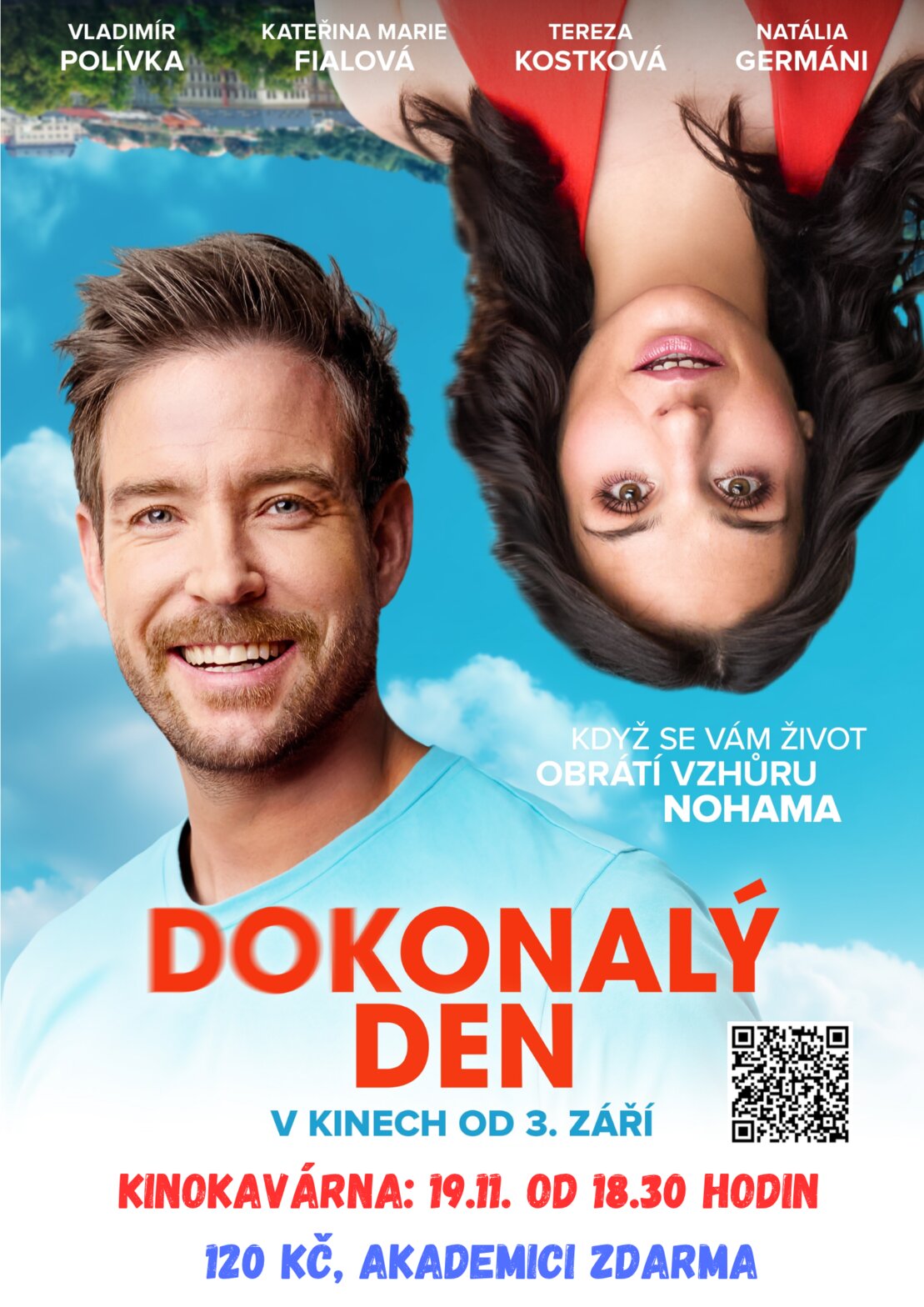KINOKAVÁRNA V KD ECHO: ROMANTICKÁ KOMEDIE DOKONALÝ DEN PROZÁŘÍ PODZIMNÍ VEČER – divadlo, Hudba a Kino, Lipník nad Bečvou – fotka 2