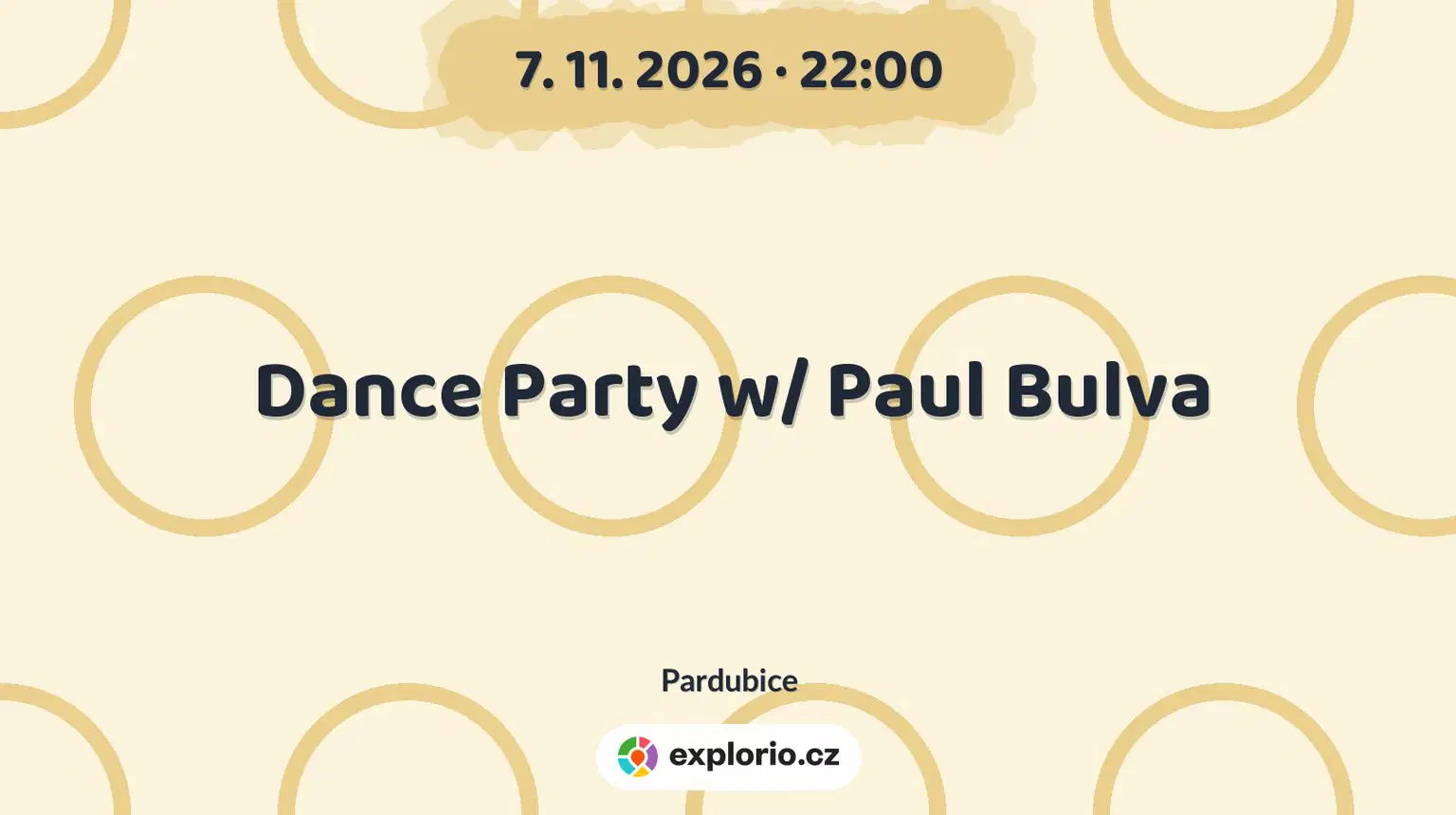 Dance Party w/ Paul Bulva – divadlo, Hudba a Kino, Pardubice