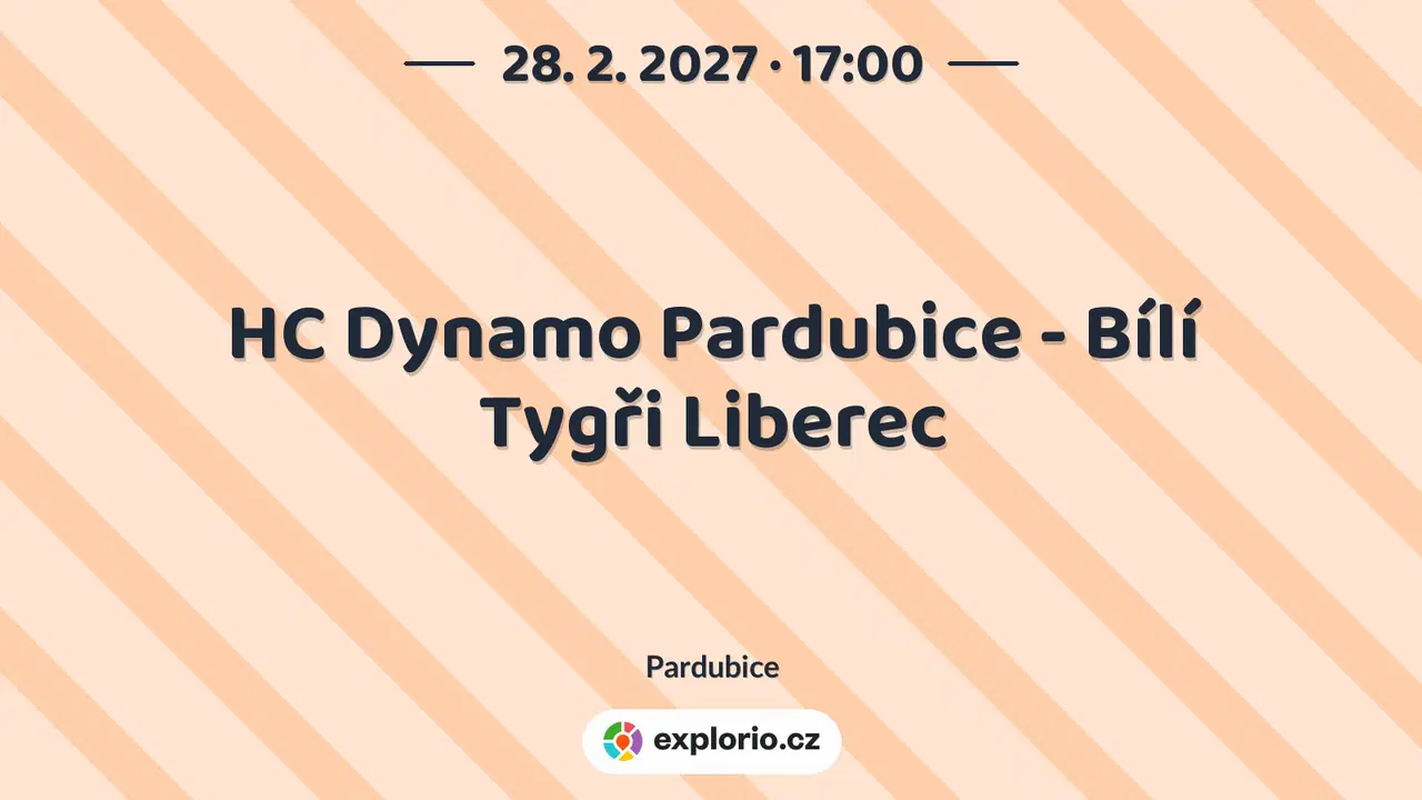 HC Dynamo Pardubice - Bílí Tygři Liberec – sport a Pohyb, Pardubice