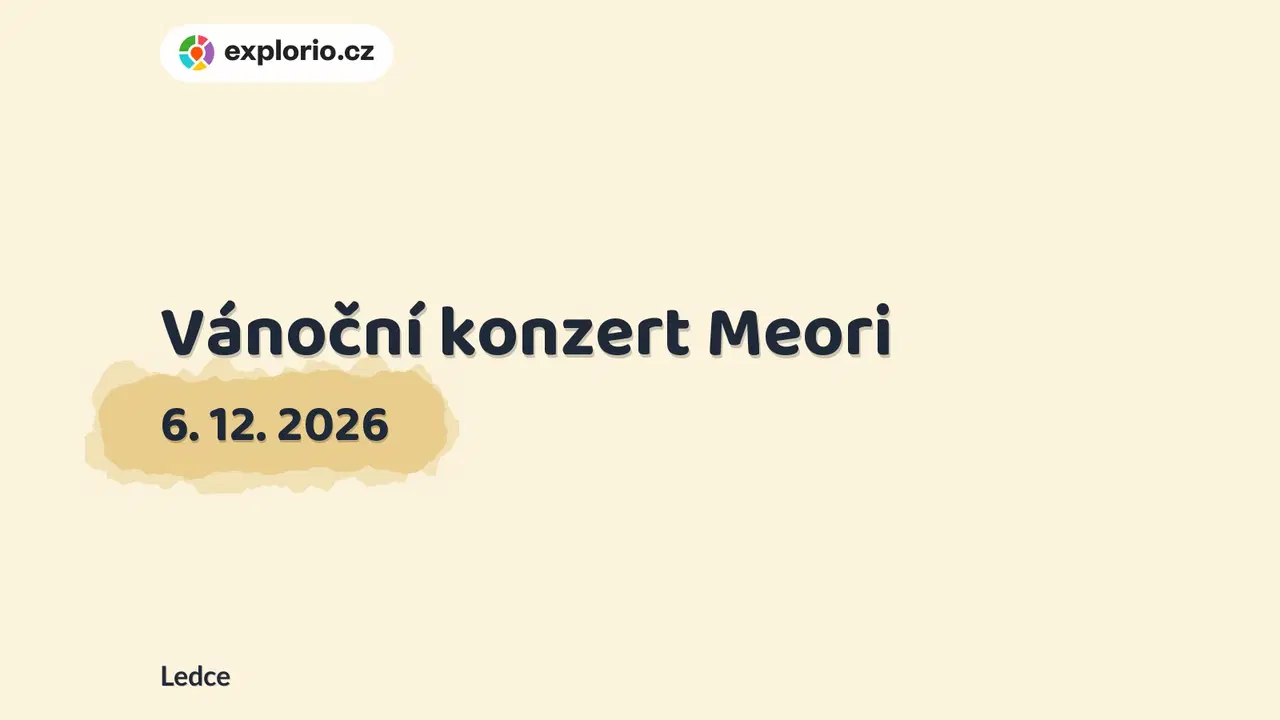 Vánoční konzert Meori – divadlo, Hudba a Kino, Ledce