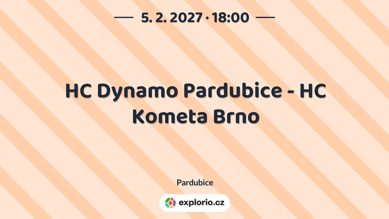 HC Dynamo Pardubice - HC Kometa Brno – sport a Pohyb, Pardubice