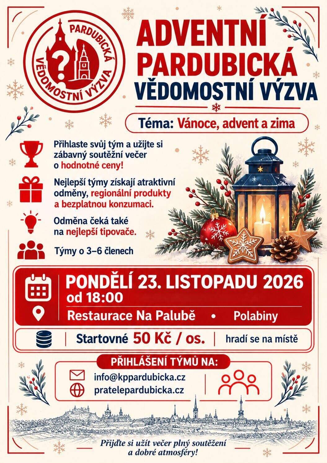 Adventní pardubická vědomostní výzva – tvořivé dílny a Workshopy, Pardubice – fotka 2