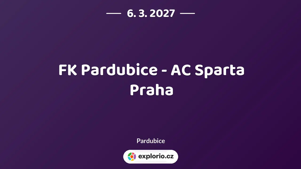 FK Pardubice - AC Sparta Praha – sport a Pohyb, Pardubice