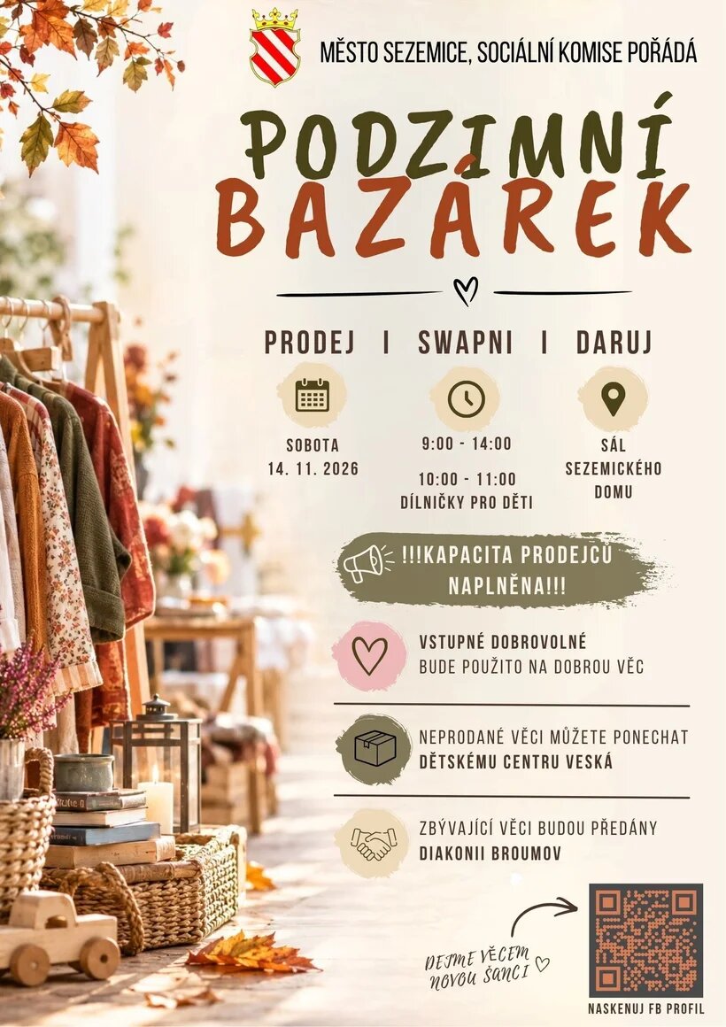 Podzimní bazárek: Prodej - Swapni - Daruj – tvořivé dílny a Workshopy, Sezemice – fotka 2