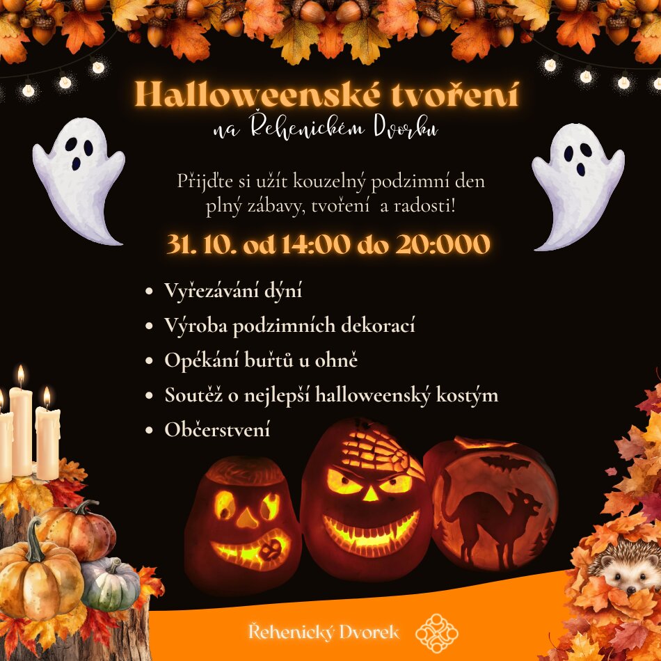 Halloweenské tvoření – tvořivé dílny a Workshopy, Řehenice – fotka 2