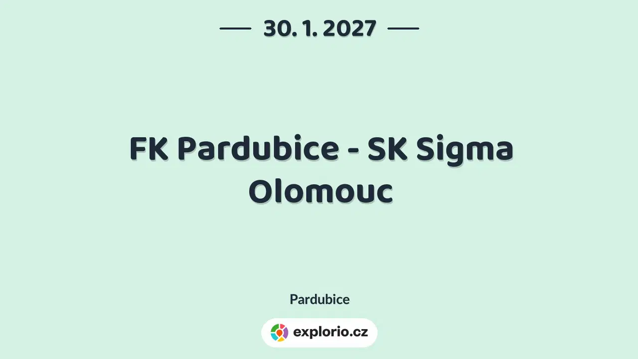 FK Pardubice - SK Sigma Olomouc – sport a Pohyb, Pardubice