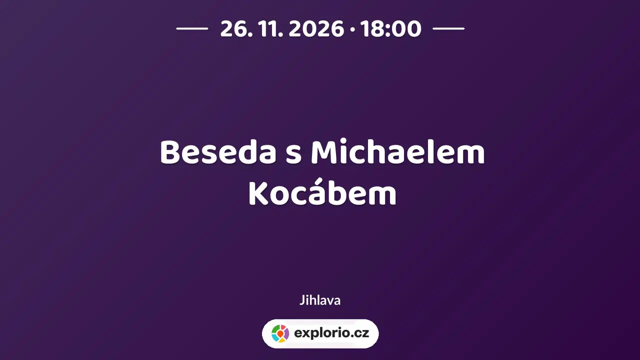 Beseda s Michaelem Kocábem – divadlo, Hudba a Kino, Jihlava