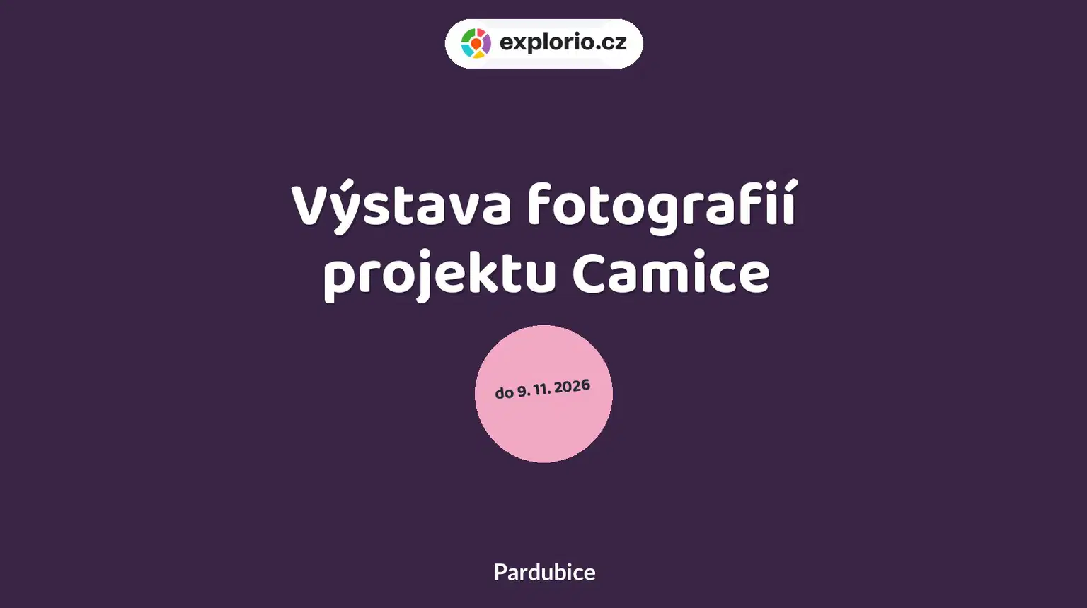 Výstava fotografií projektu Camice – prohlídky a Muzea, Pardubice