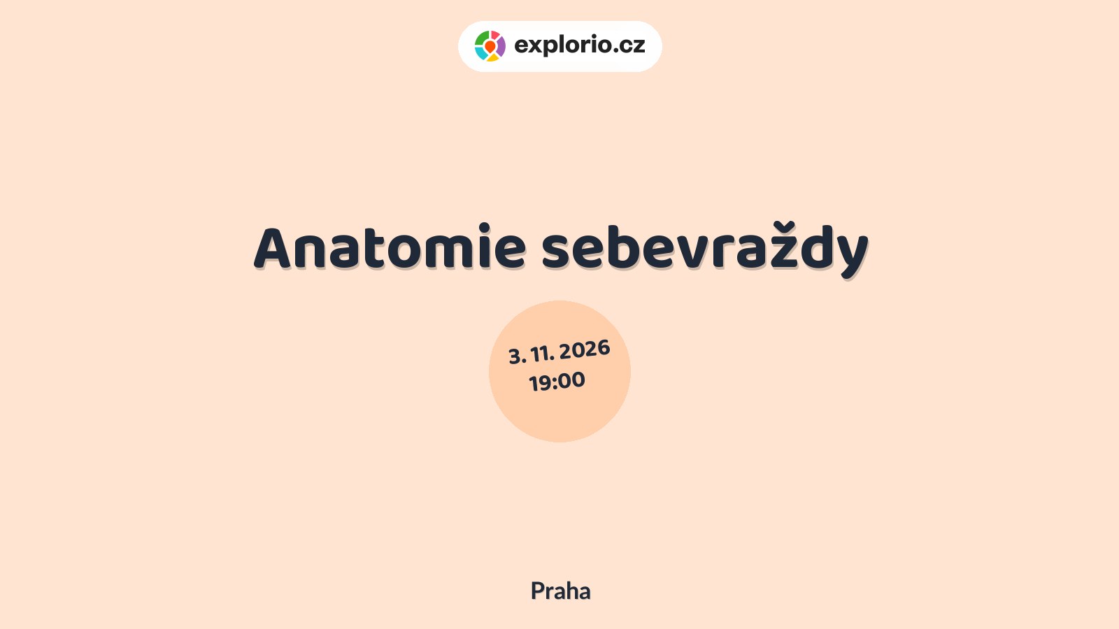 Anatomie sebevraždy – divadlo, Hudba a Kino, Praha