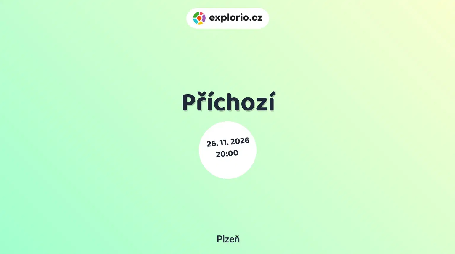 Příchozí – divadlo, Hudba a Kino, Plzeň