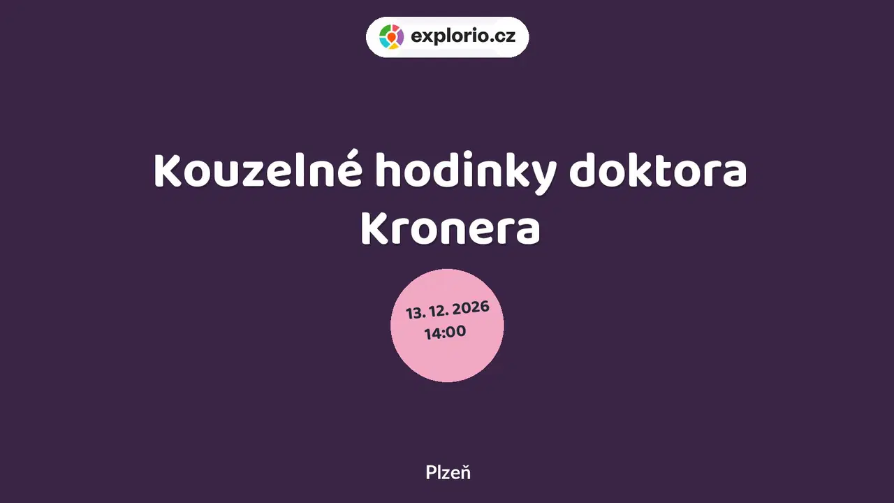 Kouzelné hodinky doktora Kronera – divadlo, Hudba a Kino, Plzeň