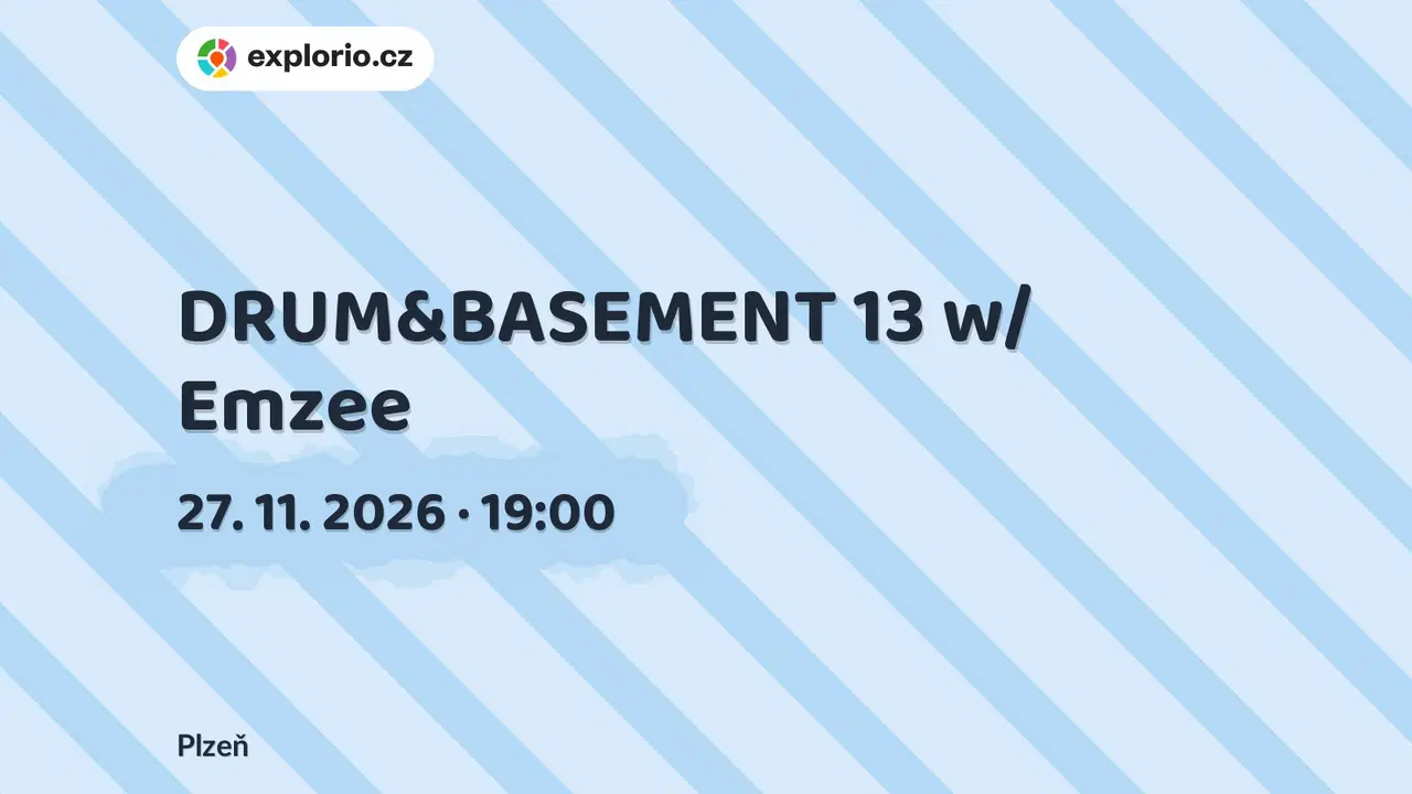 DRUM&BASEMENT 13 w/ Emzee – divadlo, Hudba a Kino, Plzeň