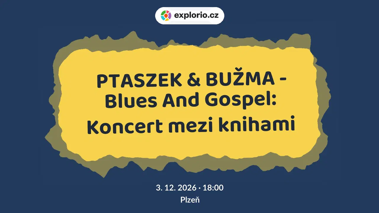 PTASZEK & BUŽMA - Blues And Gospel: Koncert mezi knihami – divadlo, Hudba a Kino, Plzeň