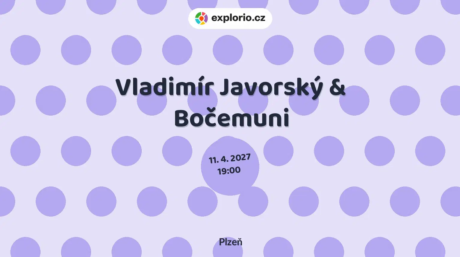 Vladimír Javorský & Bočemuni – divadlo, Hudba a Kino, Plzeň