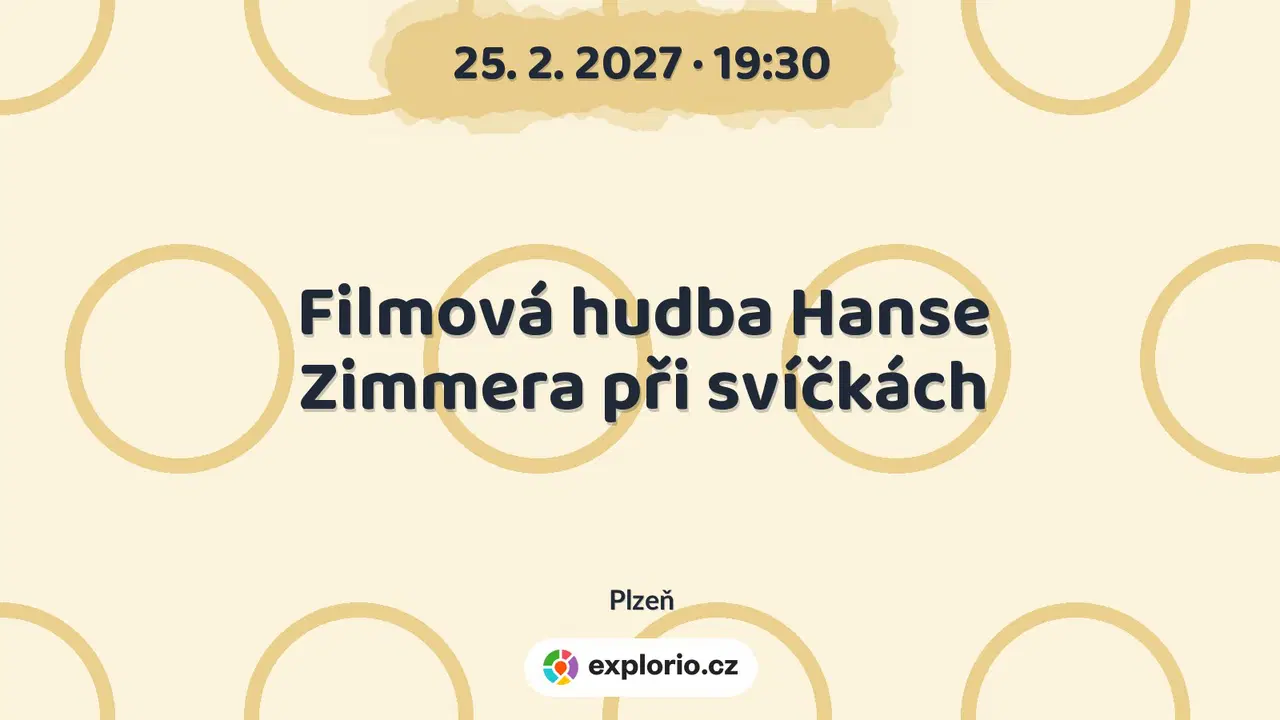 Filmová hudba Hanse Zimmera při svíčkách – divadlo, Hudba a Kino, Plzeň