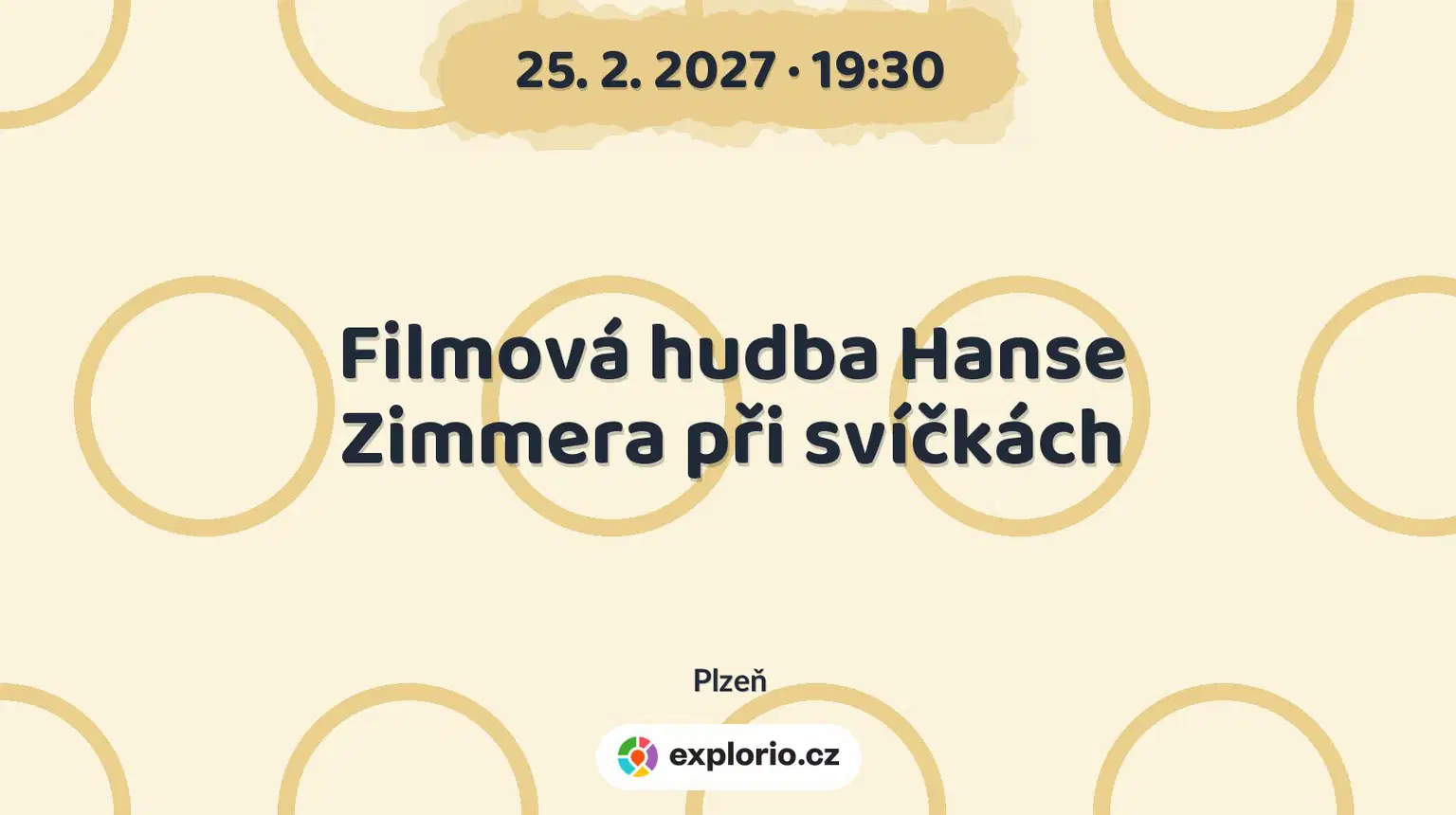 Filmová hudba Hanse Zimmera při svíčkách – divadlo, Hudba a Kino, Plzeň