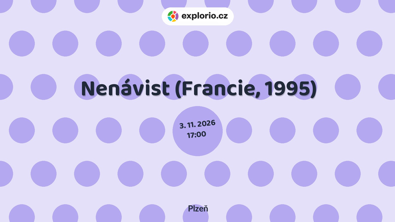 Nenávist (Francie, 1995) – divadlo, Hudba a Kino, Plzeň