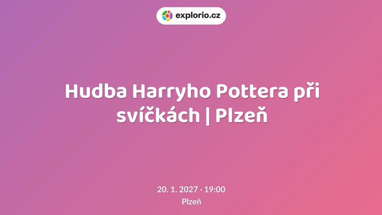 Hudba Harryho Pottera při svíčkách | Plzeň – divadlo, Hudba a Kino, Plzeň