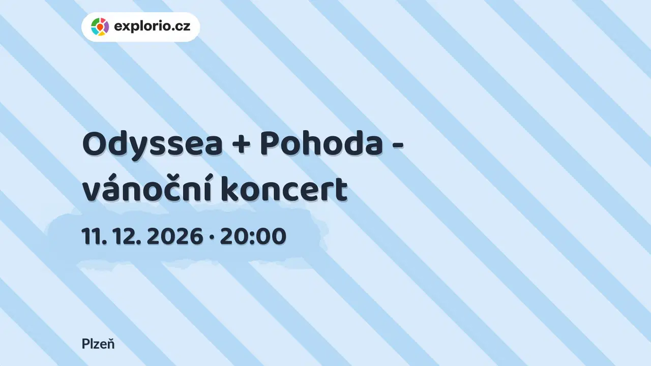 Odyssea + Pohoda - vánoční koncert – divadlo, Hudba a Kino, Plzeň