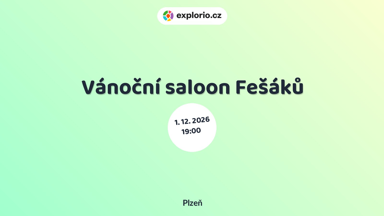 Vánoční saloon Fešáků – divadlo, Hudba a Kino, Plzeň