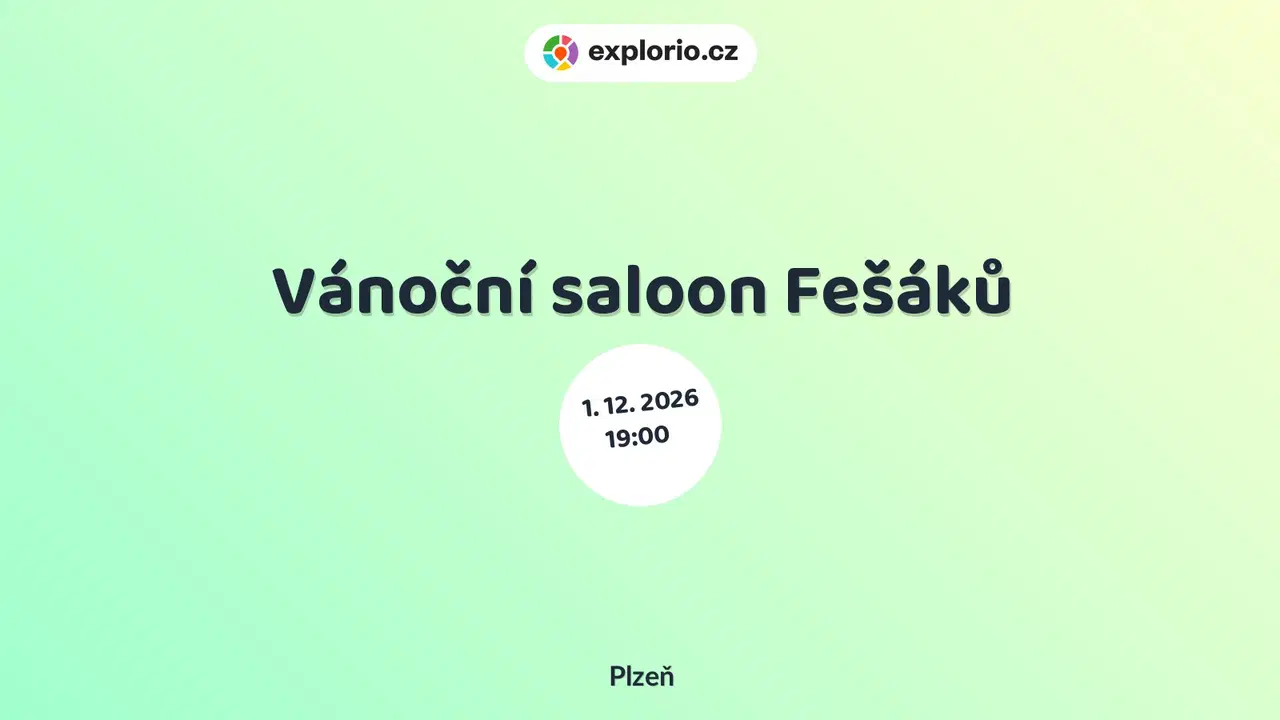 Vánoční saloon Fešáků – divadlo, Hudba a Kino, Plzeň