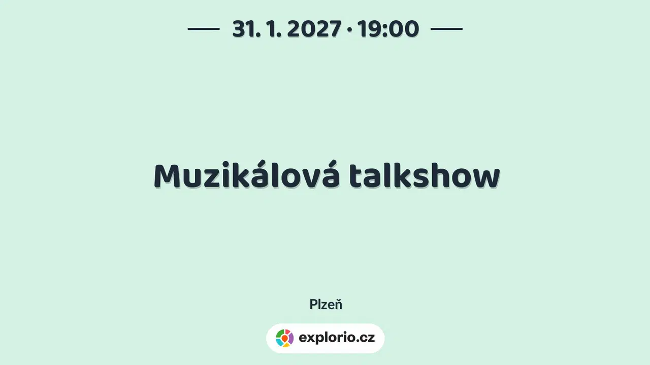 Muzikálová talkshow – divadlo, Hudba a Kino, Plzeň
