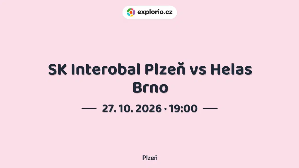 SK Interobal Plzeň vs Helas Brno – sport a Pohyb, Plzeň