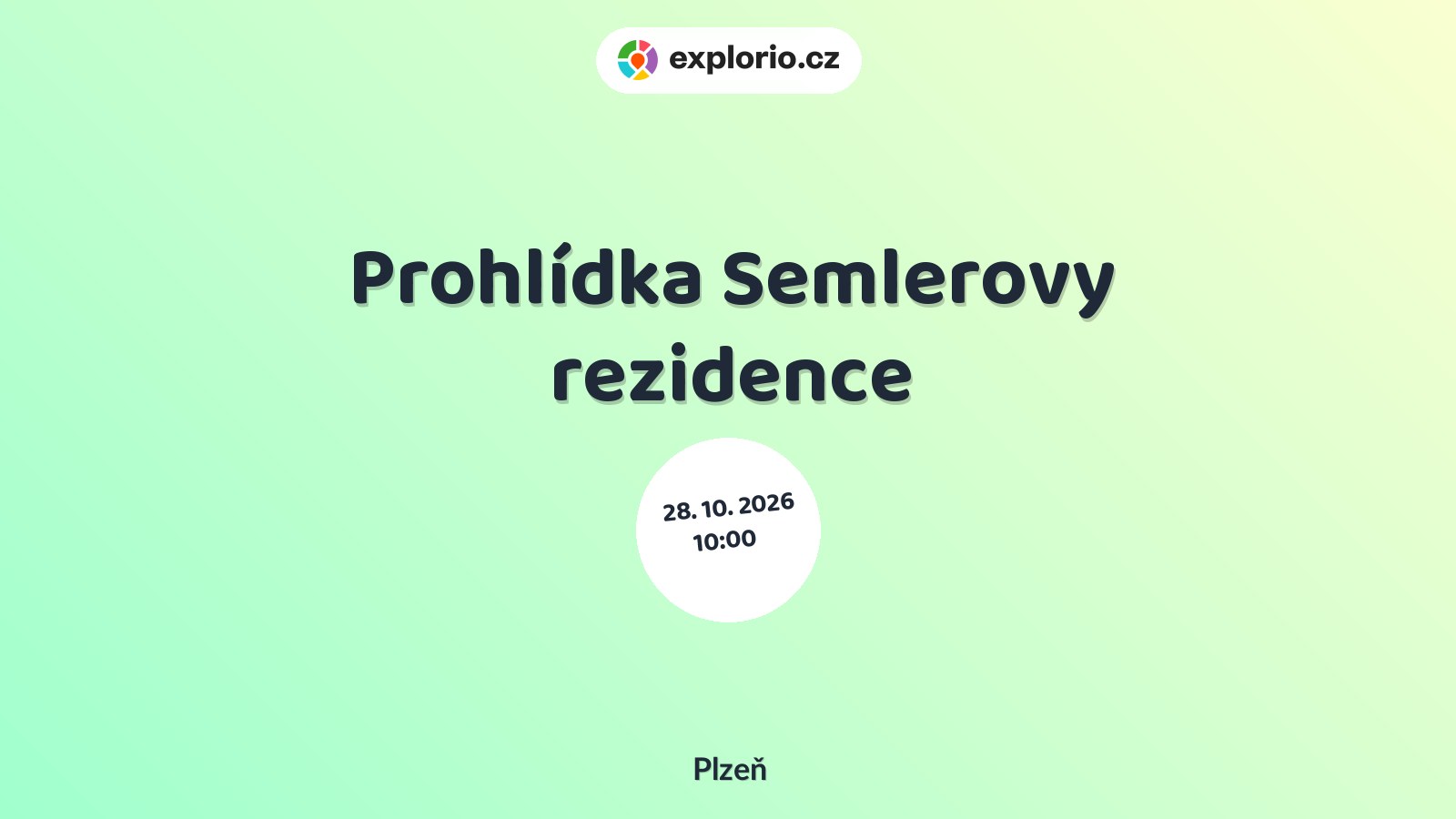 Prohlídka Semlerovy rezidence – prohlídky a Muzea, Plzeň