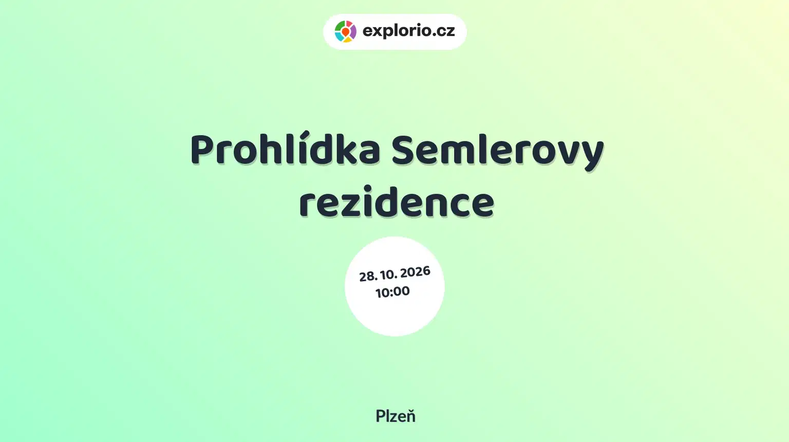 Prohlídka Semlerovy rezidence – prohlídky a Muzea, Plzeň